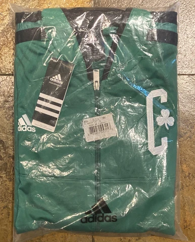 Boston Celtics Adidas Boston NBA Warm Up Jacket Mens 2XL Brand New Cover