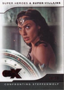 CZX DC Super Heroes & Villains Complete 54 Card Red [80] Parallel Base Set - Picture 1 of 1