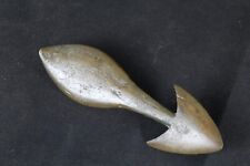 Antique Early Heavy Single Tail Bronze Brass Harpoon Tip Head Swordfish Tuna