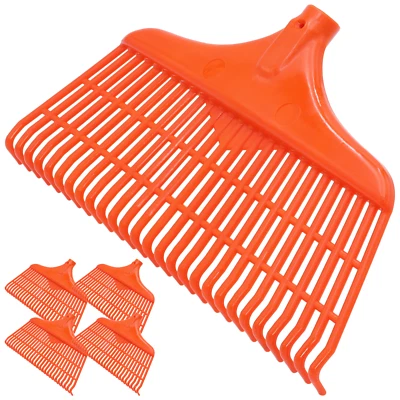 5x Laubbesen 40cm, 27 Zinken, Kunststoff, Gartenbesen, Gartenrechen, Laubrechen - Bild 1 von 4