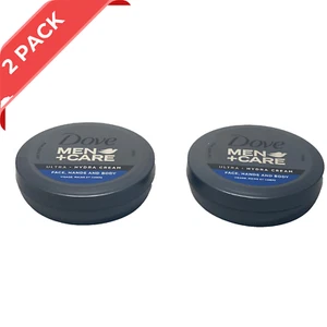 Lot of 2 Dove MEN+CARE Ultra Hydra Cream Face Hands Body 2.53 oz/75 ml - Bild 1 von 5