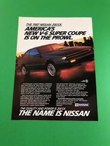 1987 1988 NISSAN 200SX 200 SX ORIGINAL PRINT AD ADVERTISEMENT PRINTED - Bild 1 von 1