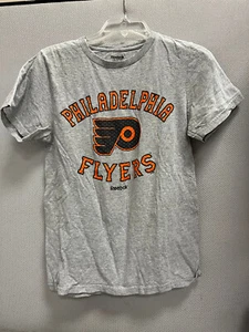 Philadelphia Flyers Reebok Grey T Shirt Size Adult Small - Picture 1 of 3