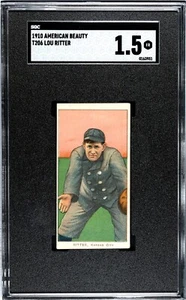 1909-11 T206 - 350 Back Lew Ritter RC - RARE Maerican Beauty Back - SGC 1.5 *** - Picture 1 of 7