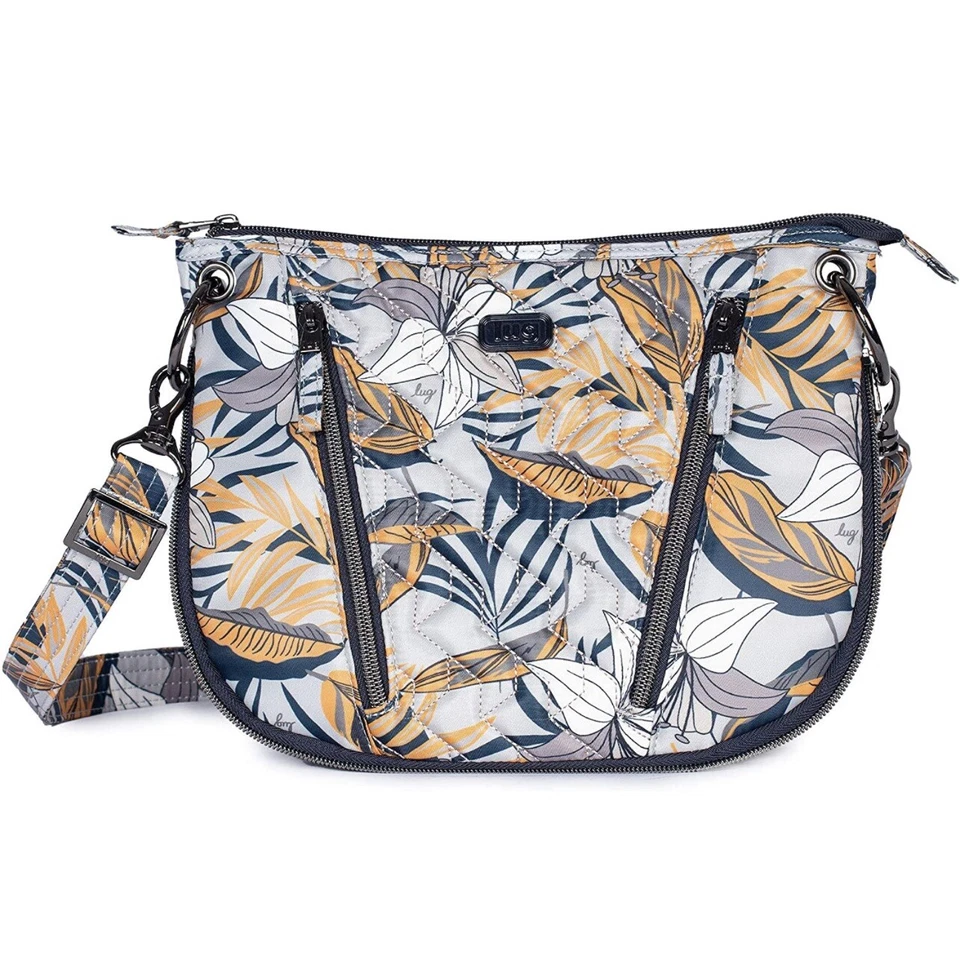 Lug Swivel Cross Body Bag Tiles Teal