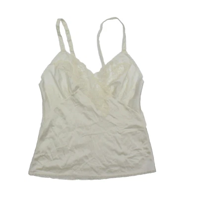 Vintage Aristocrat by Superior Camisole Sz 32 White Nylon Lace - Image 1 of 4