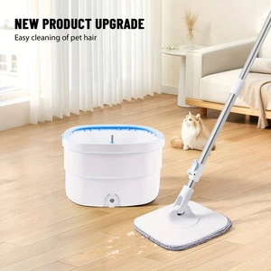 Self-Wringing 360° Spin Mop & Bucket – Floor Mop with Handle & Large 2.5L Water - Picture 1 of 10