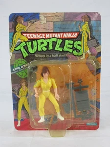 Vintage 1988 TMNT 10-Back Blue Stripe April O'Neil MOC Unpunched HH632 - Picture 1 of 3