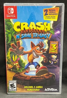 Crash Bandicoot N. Sane Trilogy + 2 Niveles de Bonificación (Nintendo Switch) TOTALMENTE NUEVO Foto 1 de 2