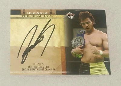 2011 BBM Pro Wrestling KENTA LEGEND OF THE CHAMPIONS ON CARD AUTO SSP /94 - Image 1 of 3