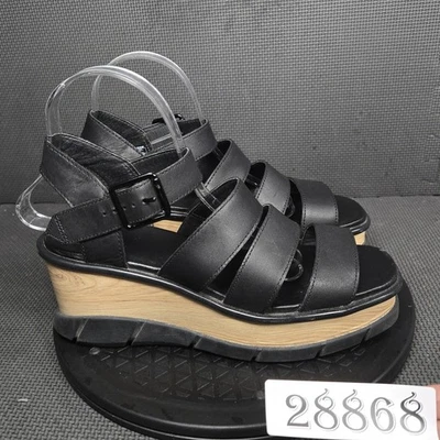 Zapatos Sorel Mujer Talla 9.5 Cuero Sandalia Cuña Plataforma Tirantes NL4675-010 Foto 1 de 4