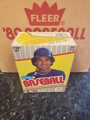 1989 Fleer Baseball Wax Box - From Factory Sealed Case - Griffey & Ripken - Image 1 of 3