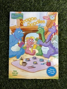 Vintage Y2K Dragon Tales Coloring Book Super Coloring Time w Cut Out Paper Doll - Picture 1 of 4