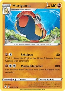 Pokemon Paradoxrift TCG Karte Hariyama 098/196 - Verlorener Ursprung - Picture 1 of 1