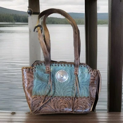 Bolso de Mano American West Annie's Secret Oceal Carry Collection Cremallera Superior Foto 1 de 4
