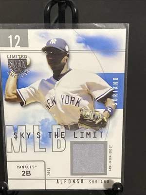 2004 SkyBox LE Sky's the Limit Silver Jersey Alfonso Soriano RELIC  /50 - Image 1 of 4