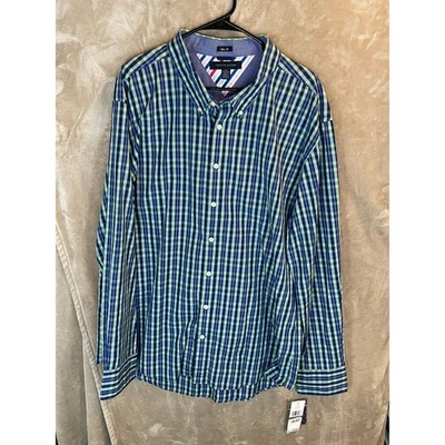 Tommy Hilfiger Slim Fit Button Down Plaid Checkered Shirt XXL - Image 1 of 4