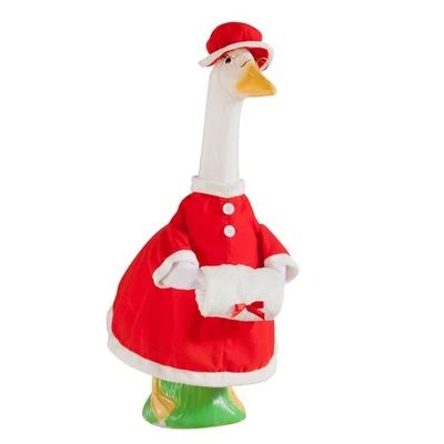 Traje Gaggleville Mrs. Claus Goose, se adapta a 23" H grande Porch Goose de Fox Valley Foto 1 de 4