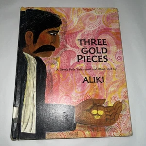 THREE GOLD PIECES By Aliki - Hardcover Library Edition - Imagen 1 de 8