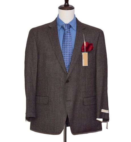 Giacca cappotto sportivo uomo blazer spina di pesce Michael Kors taglia 44R doppia ventilazione nuovo con etichette