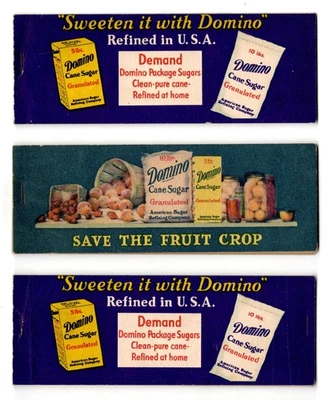 3 packets: Domino Sugar Fruit Jar Labels, WWII era, 1940s - Image 1 of 3