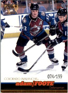 1999-00 Pacific Gold #104 Adam Foote /199