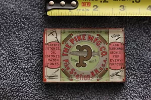 Pike Mfg. Co. Pietra Affilatura Vetro Pubblicità Fermacarte Pike Station NH - Foto 1 di 17
