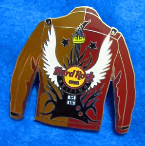 CHAQUETA GUITARRA BEIJING CUERO CICLISTAS ÁGUILA BLANCA ALAS PÁJARO Hard Rock Café PIN - Imagen 1 de 1