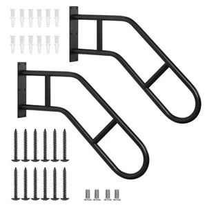 SMONTER Wall Mounted Handrails for Outdoor Stairs, U-Shaped Grab Bars Indoor,... - Picture 1 of 7