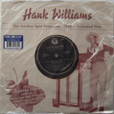 Garden Spot Programs 1950 by Williams, Hank (RSD 10" Brown Vinyl EP, 2014) NEW - Image 1 of 2