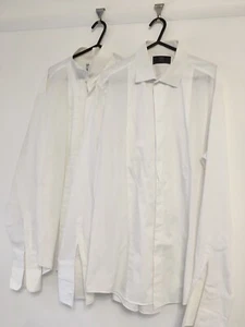 2 x white 16" dress shirts, Tyson and Tyson wing collared, M&S collared, - Picture 1 of 10