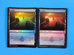 2x Island Basic Land Baldurs Gate CLB Mtg Magic Card Blue Mana Foil 457 - Picture 1 of 2