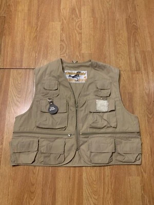 Gamehide Vest Men’s Size Large Beige Duck Hunting Fishing Camping Pockets Safari - Image 1 of 4
