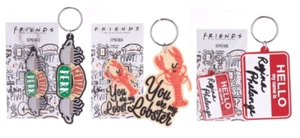 FRIENDS - Official Keyring / 2D Rubber Keychains Friends TV Show Merchandise - Picture 1 of 5