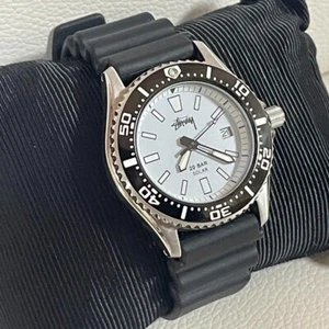 Stussy Seiko 30th Anniversary Uhr 42mm Kautschukband Nylon Limited Edition Gebraucht - Bild 1 von 13