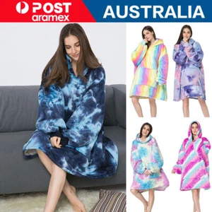 Blanket Hoodie Ultra Plush Comfy Giant Sweatshirt Huggle Fleece Warm With Hooded - Picture 1 of 14
