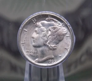1939 "D" Mercury Dime 10c PCGS MS64 FB *FULL BANDS* #143 BU Unc 🔥RATTLER🔥OGH - Picture 1 of 5