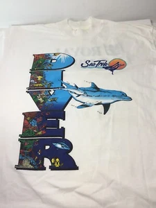 Vintage SEA TREK Royal Caribbean T-Shirt Cruise Ship Vacation Sun Set Scuba Dive - Picture 1 of 7
