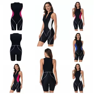 Maglia donna nuoto tutina monopezzo body hawaiano tuta shorty - Foto 1 di 28