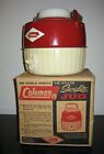 Coleman Snow Lite 1 Gallon Jug Diamond Logo Plate Metal Handle Red Vintage