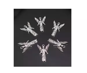 GUARDIAN ANGEL ARCHANGEL PROTECTION PRAY Charm 925 Sterling Silver 22" Necklace - Picture 1 of 9