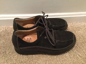 FINN COMFORT ACAPULCO schwarz LEDER & WILDLEDER OXFORDS SNEAKER SCHUHE Wm’s US GRÖSSE 5 - Bild 1 von 7