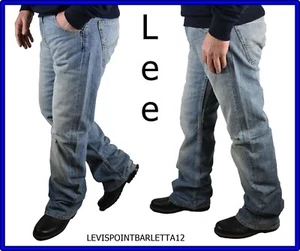 Jeans larghi da uomo lee pantaloni a gamba larga hip hop rap baggy skate w30 w31 - Picture 1 of 11