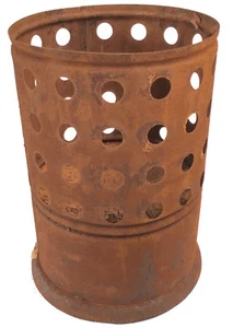 Feuerkorb Feuerschale Schwedenfeuer 26x26x70 cm Rost Kamin Holz Garten - Bild 1 von 1
