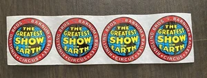 Greatest Show on Earth Ringling Bros & BB Circus Decals STICKERs (4) 3.5" - Picture 1 of 1