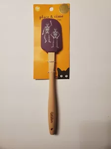Wilton Skeletons Espátula Mango de Madera Púrpura Silicona 11" Largo NUEVO - Imagen 1 de 5