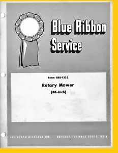 IH International Cub Cadet Original 38 Rotary Mower Deck 2 Spindle Repair Manual - Picture 1 of 7