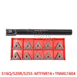 Herramienta de giro de torno S20R-MTFNR16 barra perforadora soporte interior + inserto de carburo TNMG160408-MA - Imagen 1 de 5