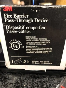 3M Firestop Pass-Through Device 4"x4" - Picture 1 of 4