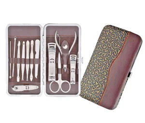 12-teiliges Nagelpflegeset Cutter Set Clippers Maniküre Pediküre Nagelhaut Werkzeug Geschenkset - Bild 1 von 8